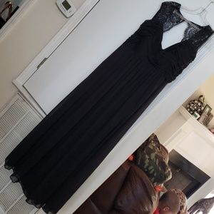 Black cocktail gown